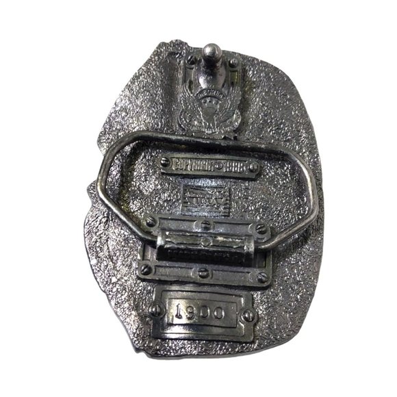 vintage 1988 v.e., v.j. day wwII veteran and proud of it pewter belt buckle VML' - Picture 3 of 4